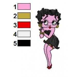 Betty Boop Embroidery Design 68
